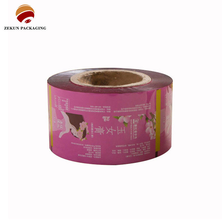 Smudge Resistant Flexible Packaging Film Roll Customizable Size PET/PE With Vibrant CMYK Designs