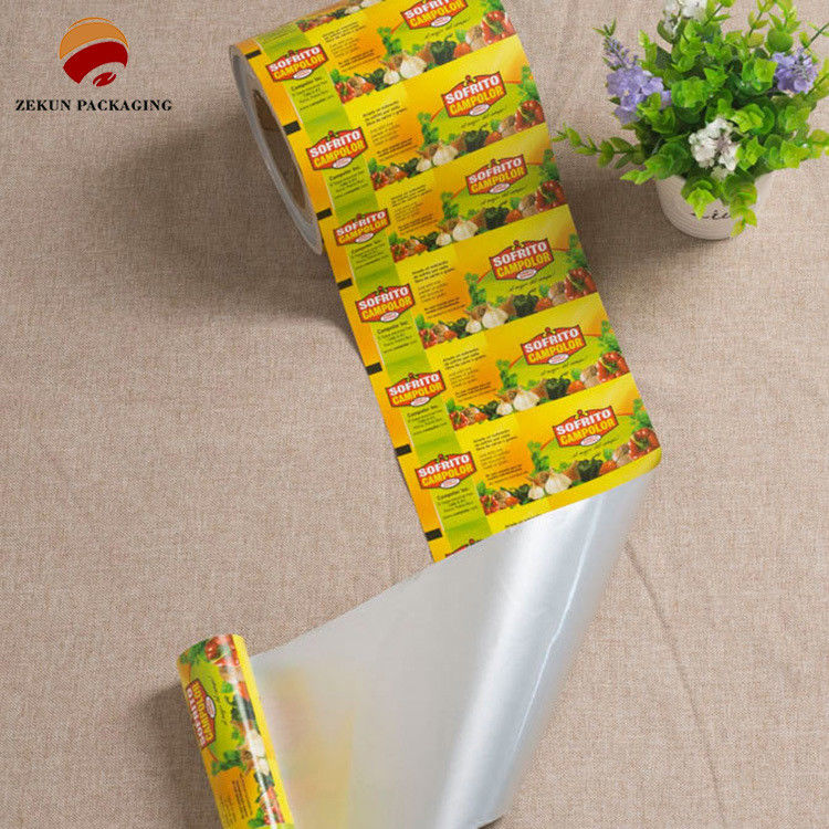 Customizable Valve Design Flexible Packaging Roll Film Flexible Packaging With Zip Lock Tear Notch