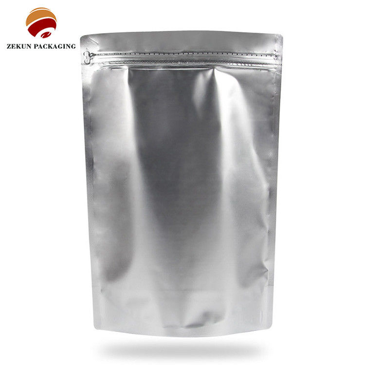 Custom Zipper Closure Aluminum Foil Ziplock Bags Enhanced Storage For Coffee Products