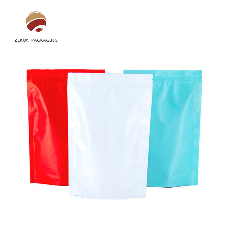 Customized CMYK Printed Standing Pouch Coffee Packaging Aluminum Foil Material