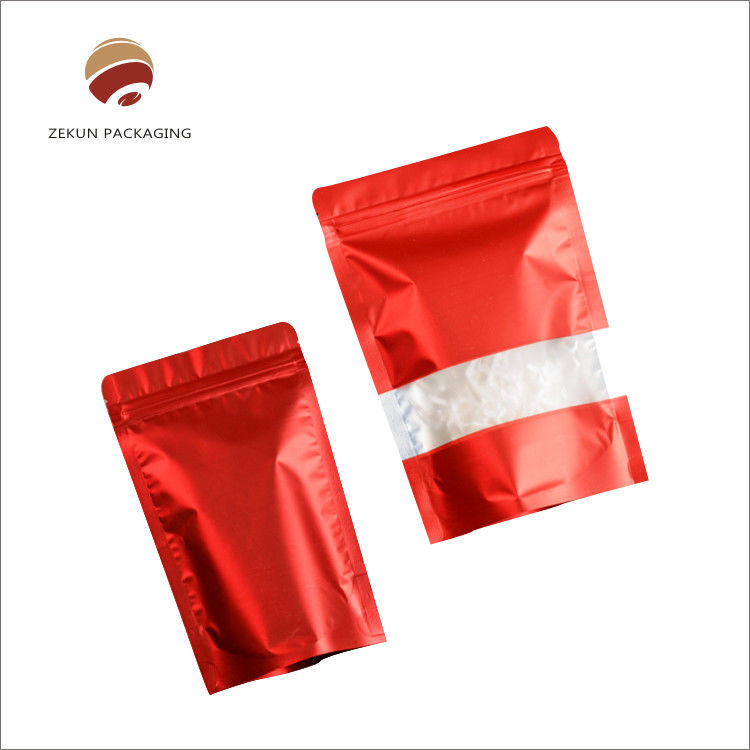 Customizable Moisture Proof Kraft Stand Up Zipper Pouch Bags Coffee Beans Bag With Zipper Or Valve