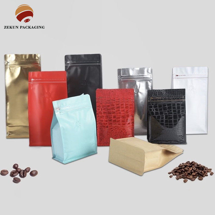 Customizable Capacity 1000g Eco Friendly Coffee Pouches Colorful Printing