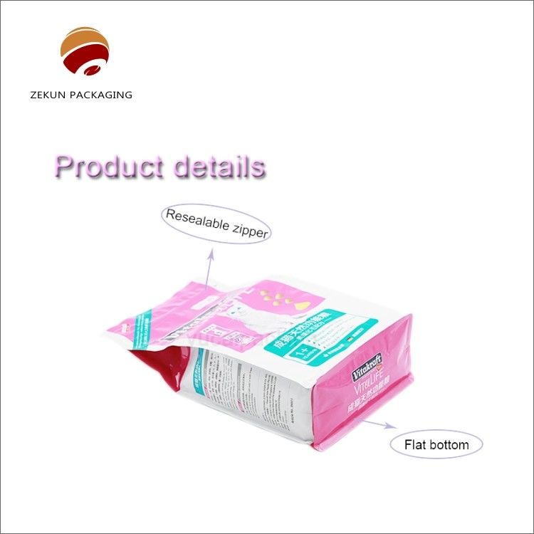 Colorful CMYK/PANTON Pet Food Pouch Custom Design PET/AL/PE Moisture Proof Bag