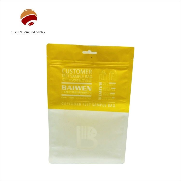 Customizable Moisture Proof Flat Bottom Bag With Gravure Printing And Up To 10 Colors