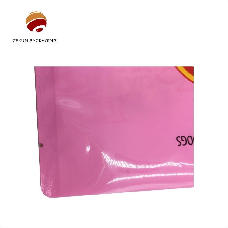 Stand Up Pouch Flat Bottom Bag with Clear or Customized Colors and Sample