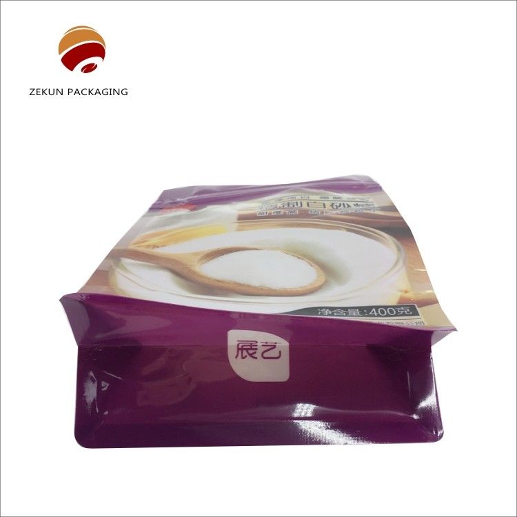 Customized Food Grade Flat Bottom Bag CMYK/PANTON Gravure Printed