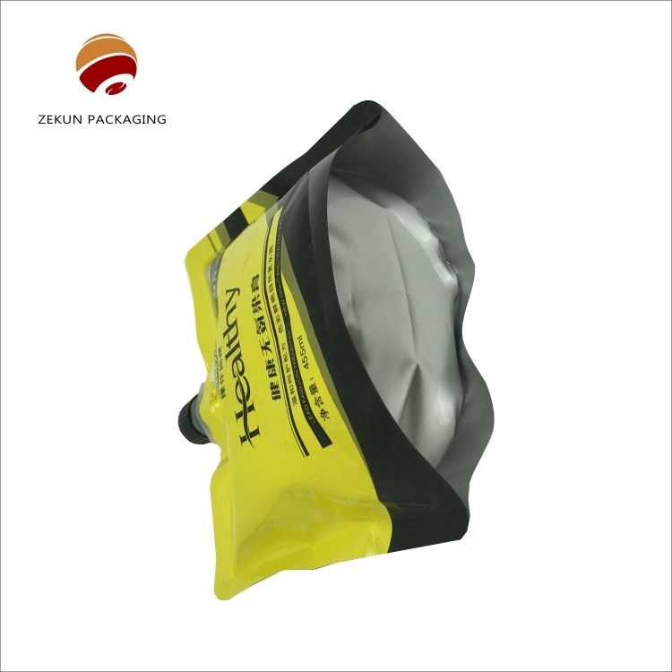Custom Printed Colorful Barrier Food Grade Fruit Juice Doypack With Spout