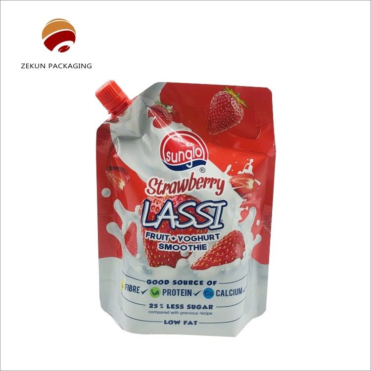 Customized Full Color Printed Packaging Spout Pouch Liquid Spout Bag With And Option Selection