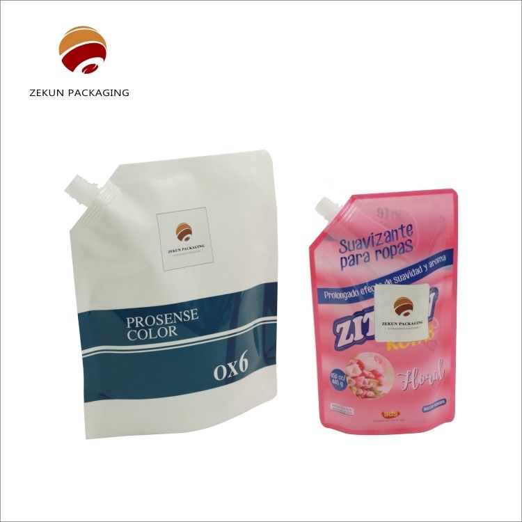 Personalized Eco Friendly Stand Up Spout Bag Custom Logo CMYK Colors
