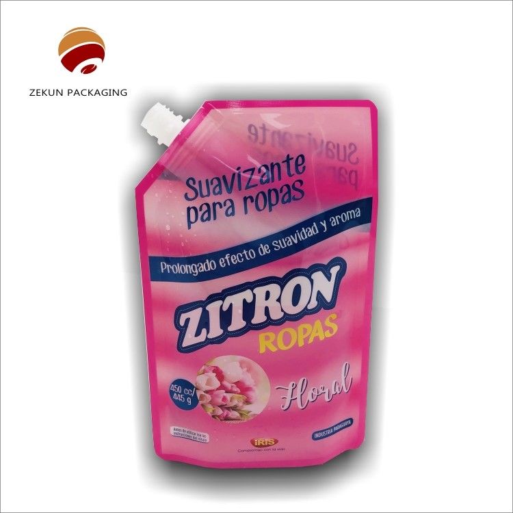 Customized Printing Round Bottom Support Self Standing Up Spout Pouch for Stand Up Packaging