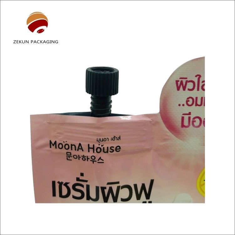 Round Bottom Support Spout Pouch for Customized Gravure Printing and Self Standing Up Packaging