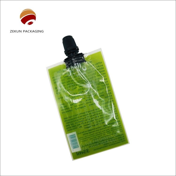Custom Order Accepted Food Pack Bags Reusable with 8.6mm Spout Diameter Or Custom