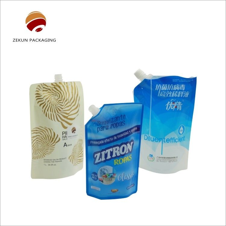 Durable Liquid Juice Disinfectant Spout Pouch Up To 10 Colors Size Optional