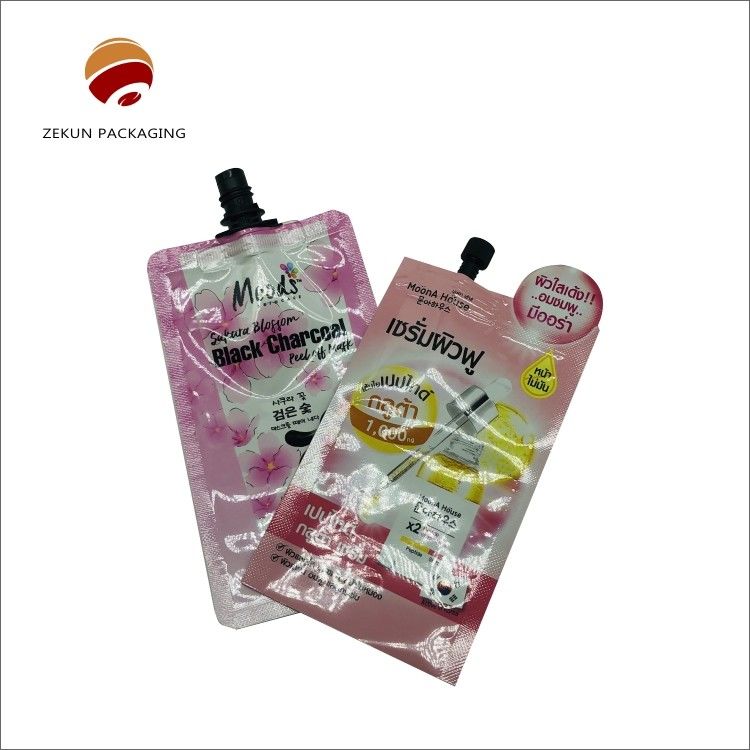 Custom Order Accepted Food Pack Bags Reusable with 8.6mm Spout Diameter Or Custom