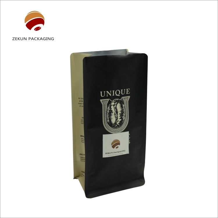 Natural Brown Paper Color Coffee Bag for Business Type Packaging