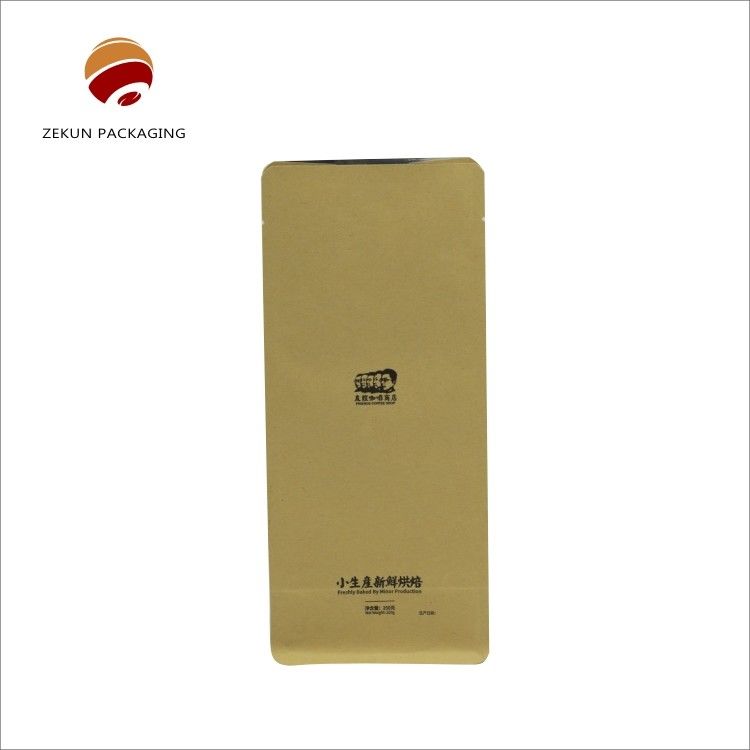Natural Brown Paper Color Coffee Bag for Business Type Packaging