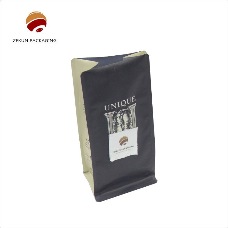 Natural Brown Paper Color Coffee Bag for Business Type Packaging