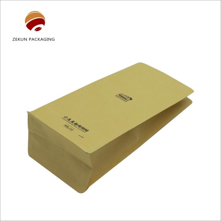 Natural Brown Paper Color Coffee Bag for Business Type Packaging