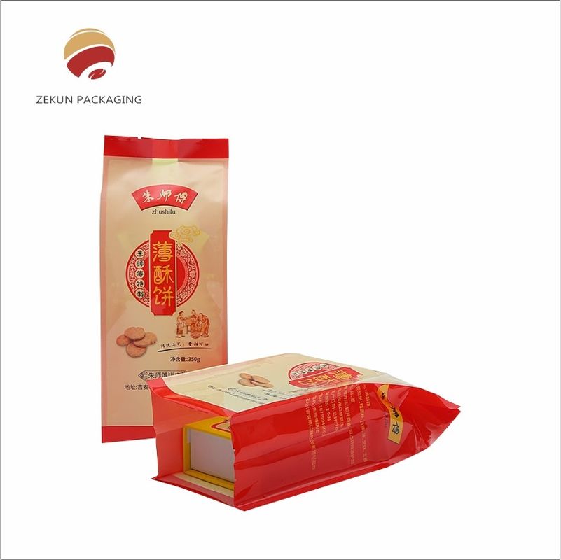 Dustproof And Oxidation Proof Food Packaging Paper Bag With Matt Or Shiny Finishing