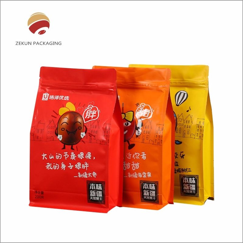 Customized Snacks Packing Pouch Colorful Prints For Fresh Snacks