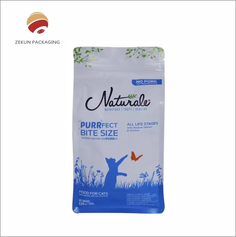 Customizable Full Color Pet Food Pouch With Moisture Proof Feature And Resealable Zipper