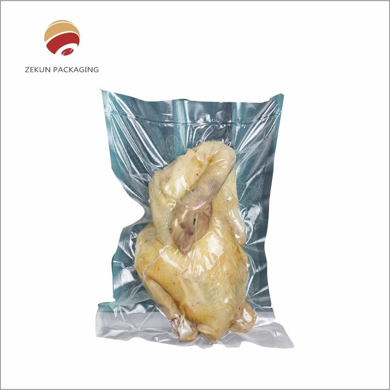 Customized Food Vacuum Bag in Length 200 Mm with Sealing Method Zipper Or Heat Seal