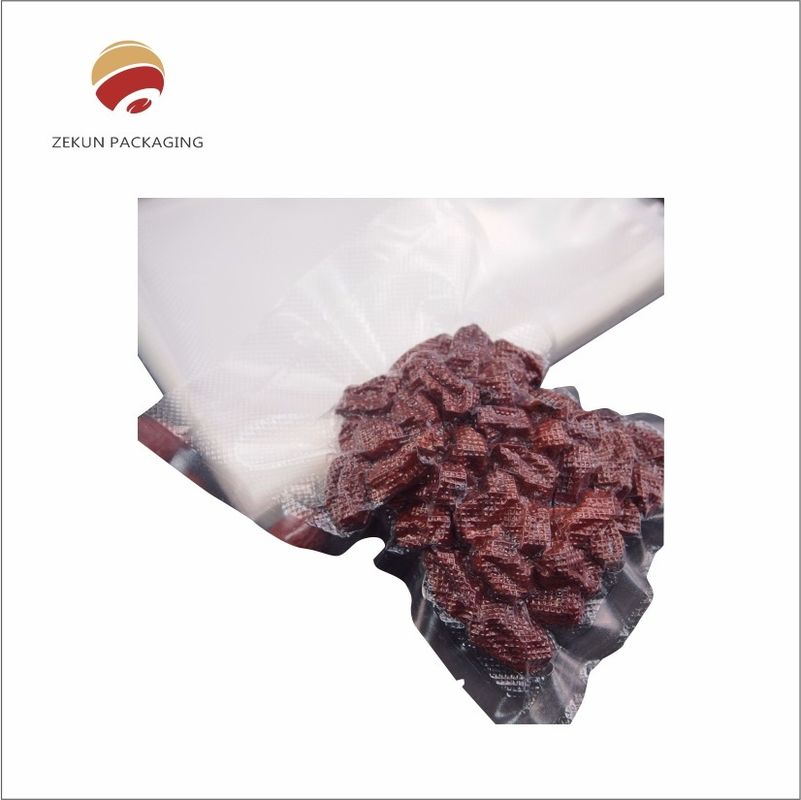 Food Storage and Preservation with OEM Width Food Vacuum Bag Sealing Method Zipper or Heat Seal