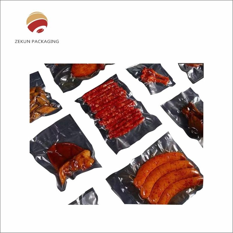 Eco Friendly Multicolor Gravure Printing Sustainable Vacuum Bag For Food Preservation