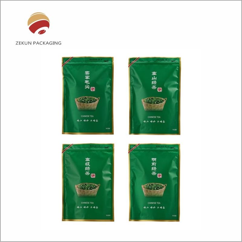 Customized Tea Packaging Bag with Matt or Shiny Finish for 30-2000g Tea