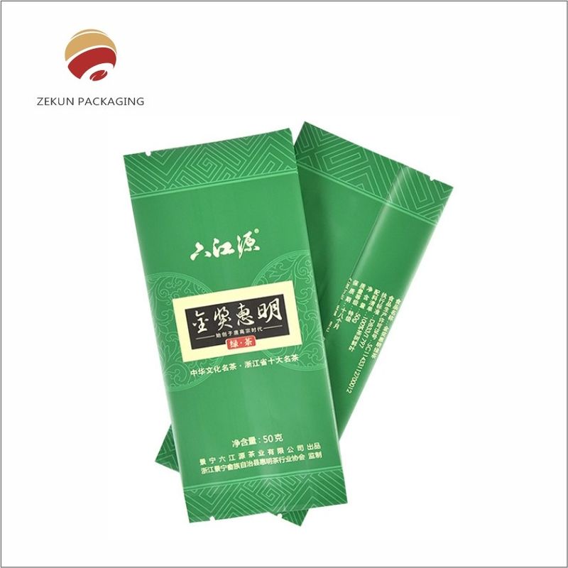 1 Color Customized Logo Tea Packaging Bag Ideal for Green Tea Lovers Everywhere