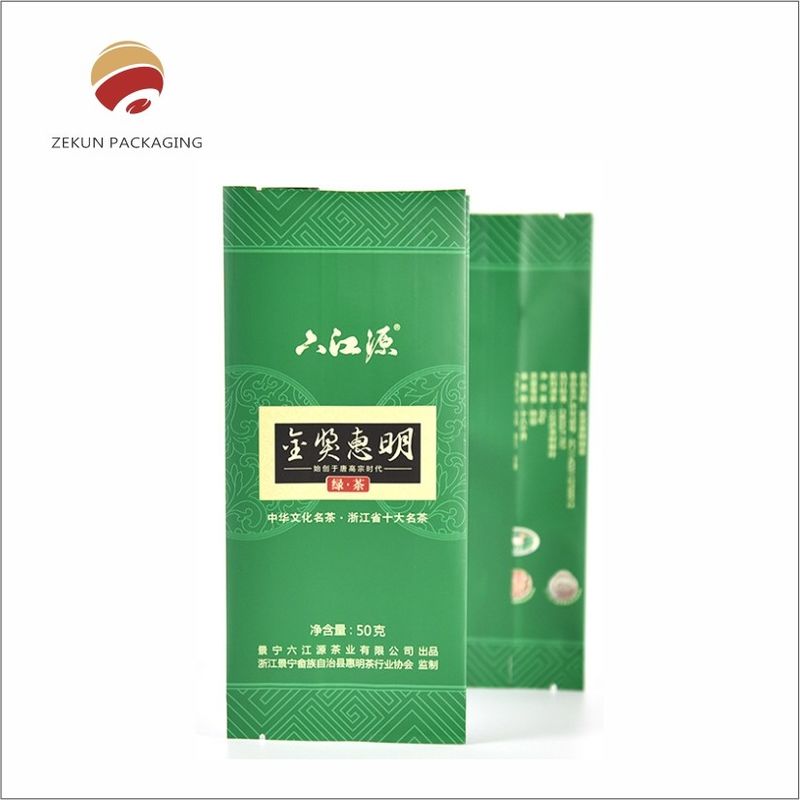 1 Color Customized Logo Tea Packaging Bag Ideal for Green Tea Lovers Everywhere
