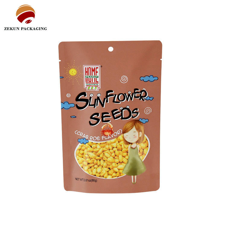 Moisture Proof Snack Food Packaging Bag PET/PE Gravure Printed Up To 10 Colors