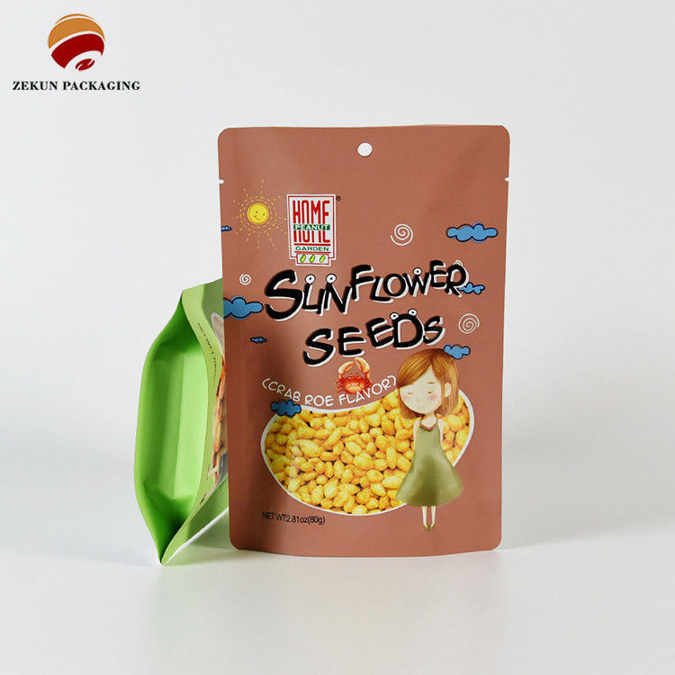 Moisture Proof Snack Food Packaging Bag PET/PE Gravure Printed Up To 10 Colors