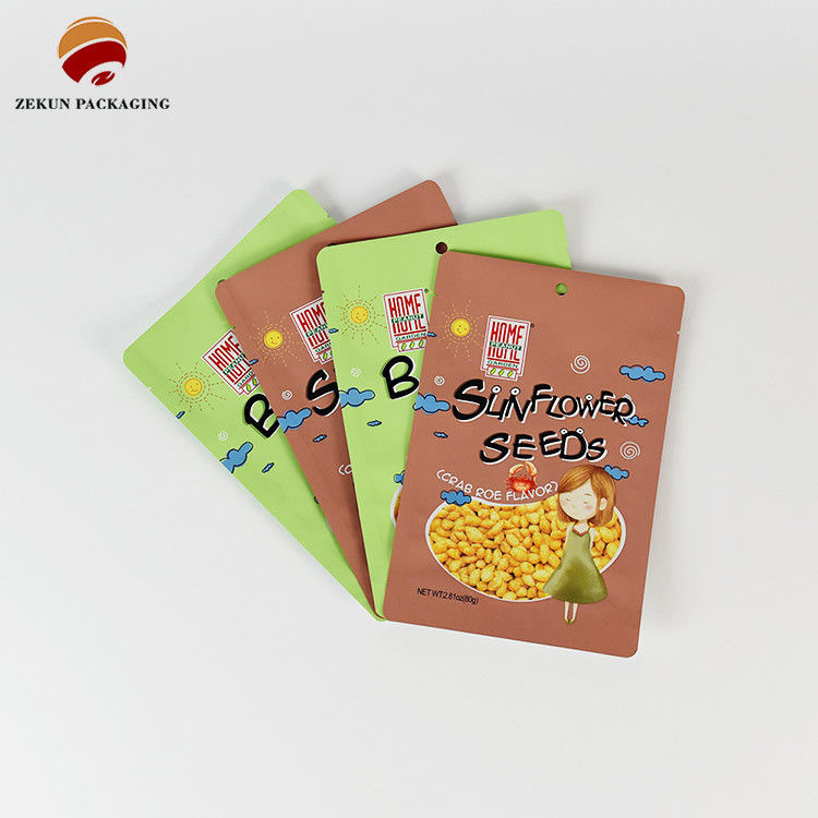 Moisture Proof Snack Food Packaging Bag PET/PE Gravure Printed Up To 10 Colors
