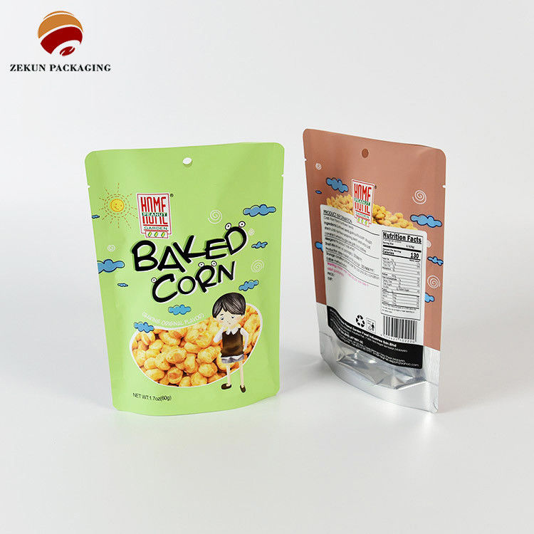 Moisture Proof Snack Food Packaging Bag PET/PE Gravure Printed Up To 10 Colors