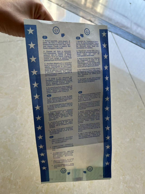 Custom Waterproof And Oil-proof Kraft Paper Bag Microwave Oven Special Popcorn Paper Bag Custom Made