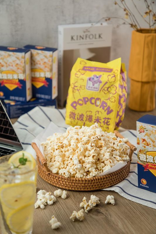 Custom Waterproof And Oil-proof Kraft Paper Bag Microwave Oven Special Popcorn Paper Bag Custom Made