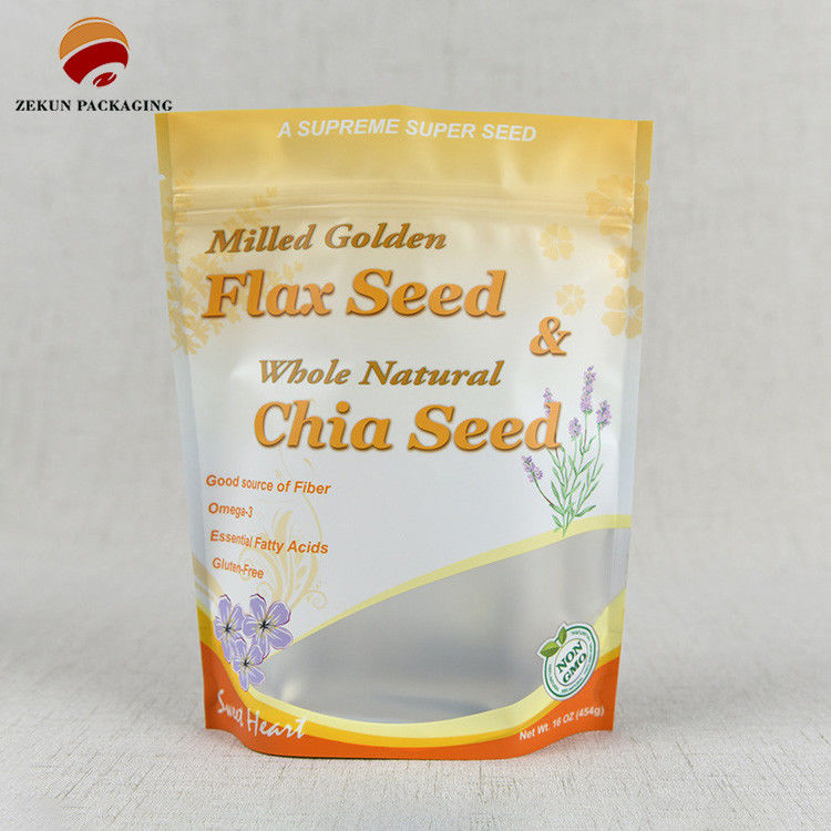 Zipper Lock Food Packaging Bag Made of Craft Paper with Odor Proof Capability