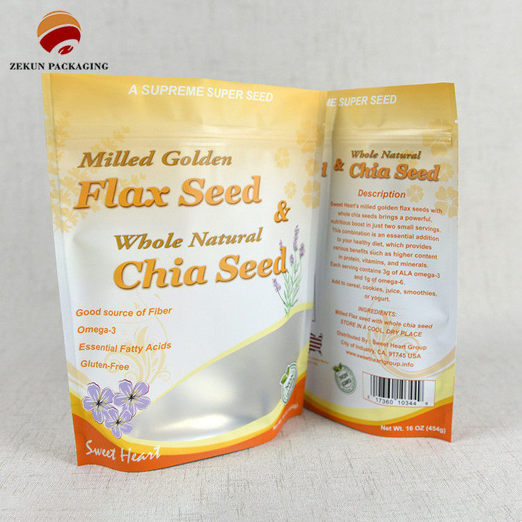 Zipper Lock Food Packaging Bag Made of Craft Paper with Odor Proof Capability