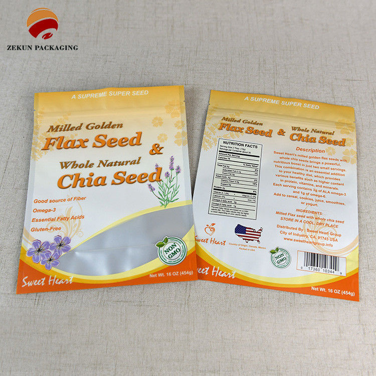 Zipper Lock Food Packaging Bag Made of Craft Paper with Odor Proof Capability